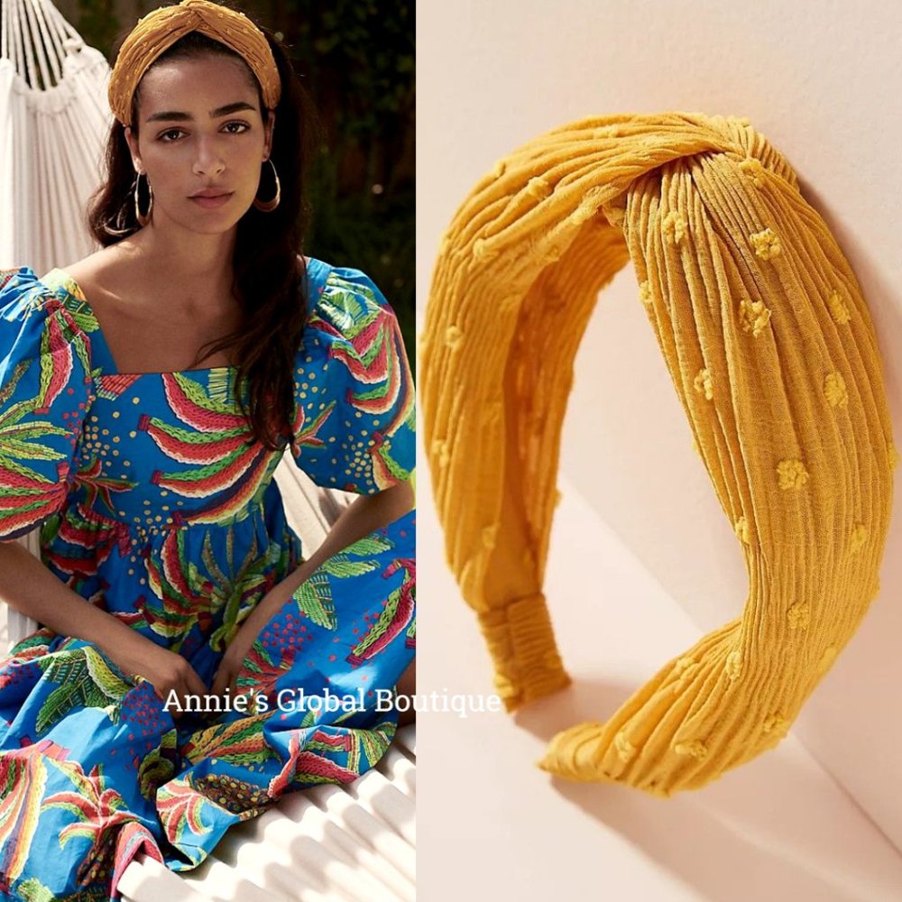 NWT ANTHROPOLOGIE Textured Twisted Headband - Picture 6 of 16